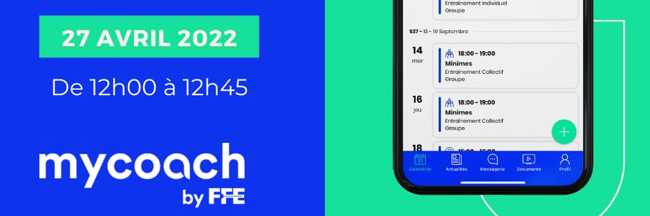 Webinaire : Bien utiliser l'appli mobile MyCoach by FFE