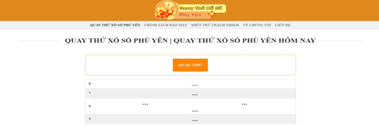 Quay Thử Xổ Số  Phú Yên