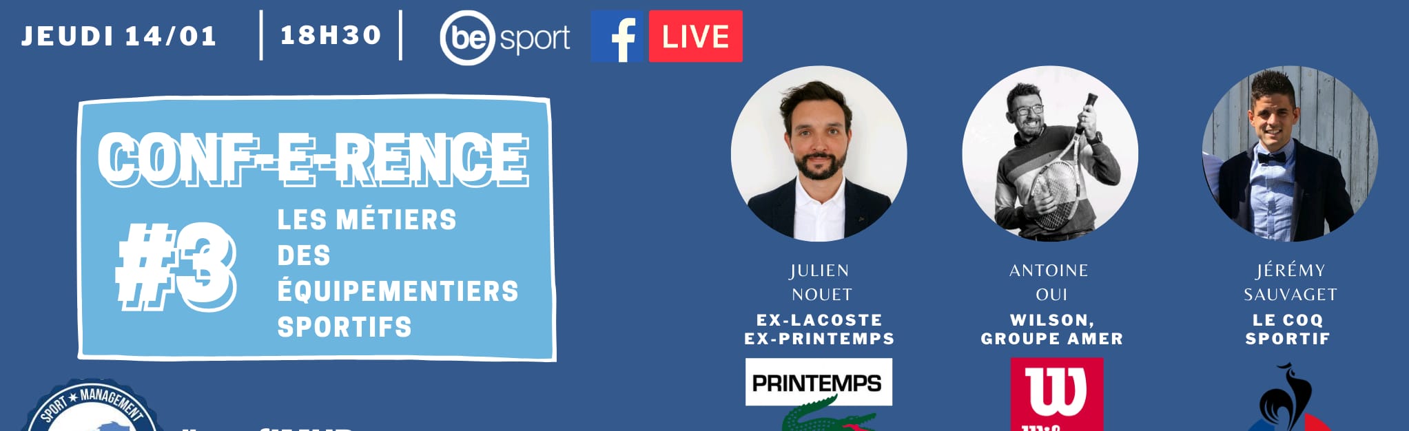 #3 Conf-E-rence : Les métiers des équipementiers sportifs